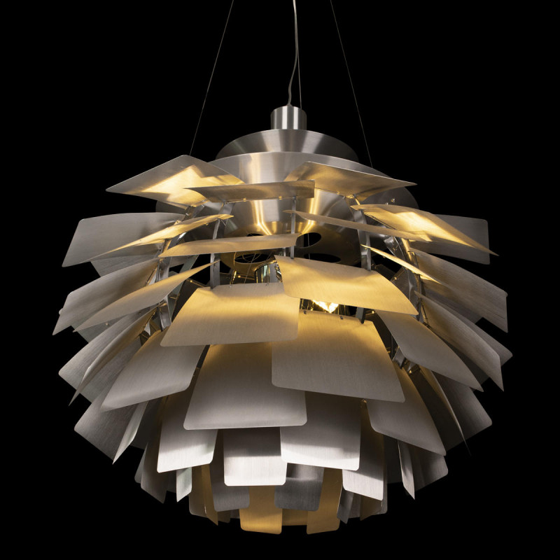 Подвесной светильник Artichoke, белый, серебро, 820 мм - Moonzana