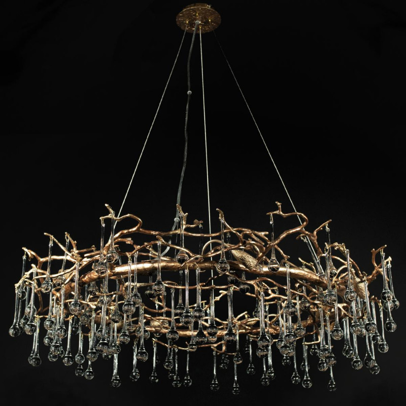 Подвесная люстра Bijout, темное золото, 360 мм - Moonzana
