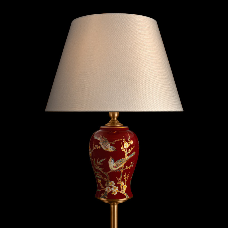 Торшер Dahlia, бордовый, бронза, 1600 мм - Moonzana