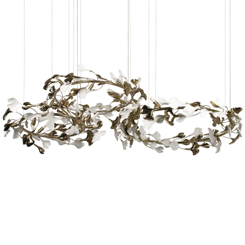 Подвесная люстра Fleur, золото, 190 мм - Moonzana