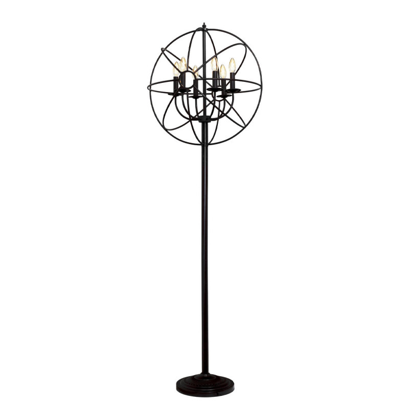 Торшер Foucaults orb, коричневый, 1750 мм 