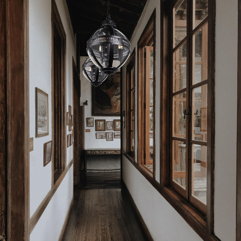 Подвесной светильник Lantern residential, бронза, 470 мм - Moonzana