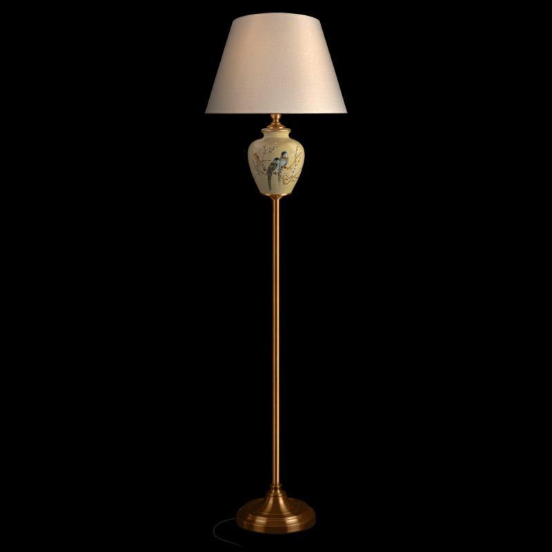 Торшер Magnolia, бежевый, бронза, 1600 мм - Moonzana