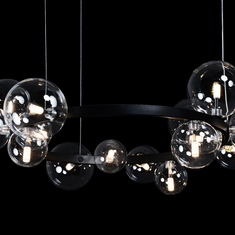 Подвесной светильник Molecule, черный, 250 мм - Moonzana