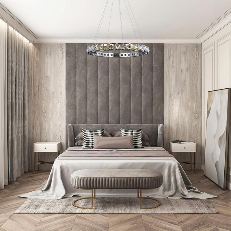 Подвесной светильник Tiffany, хром, 80 мм - Moonzana