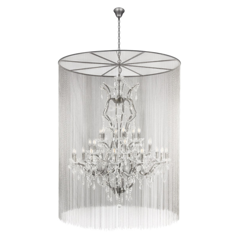 Подвесная люстра Vaille Crystal, графит, 1200 мм - Moonzana