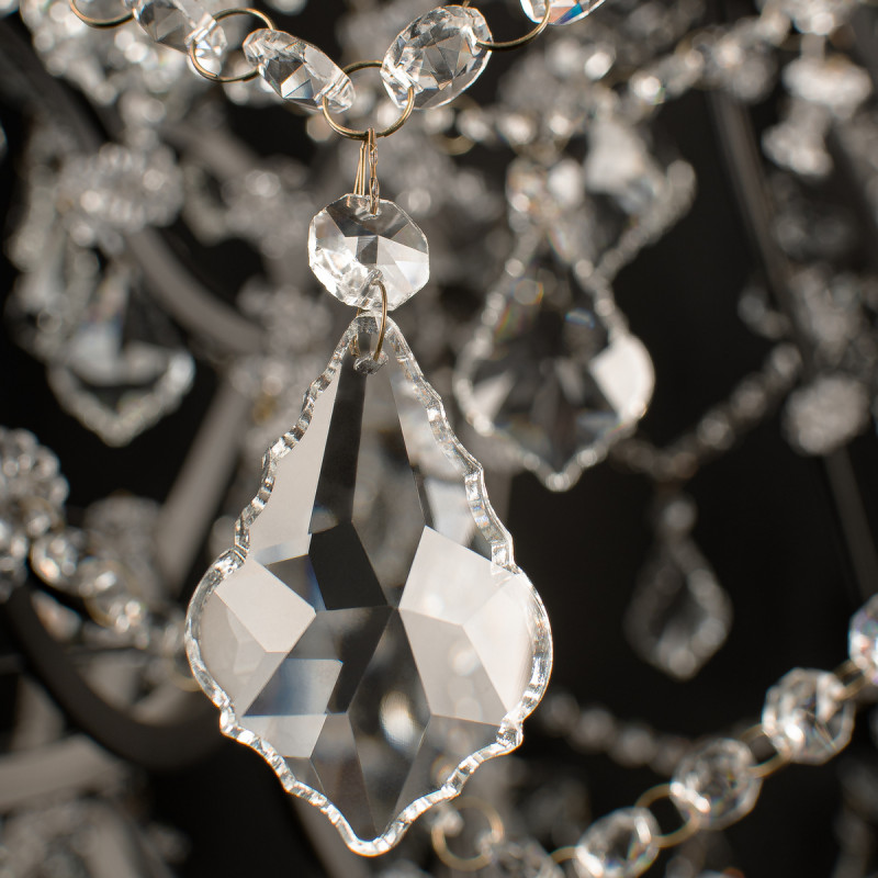 Подвесная люстра Vaille Crystal, графит, 960 мм - Moonzana