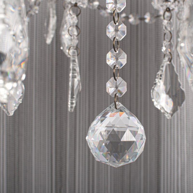 Подвесная люстра Vaille Crystal, графит, 960 мм - Moonzana