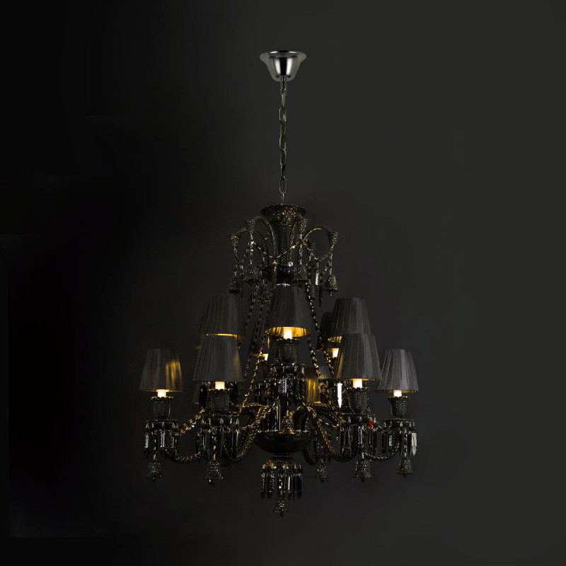Люстра Zenith, черный, 900 мм - Moonzana