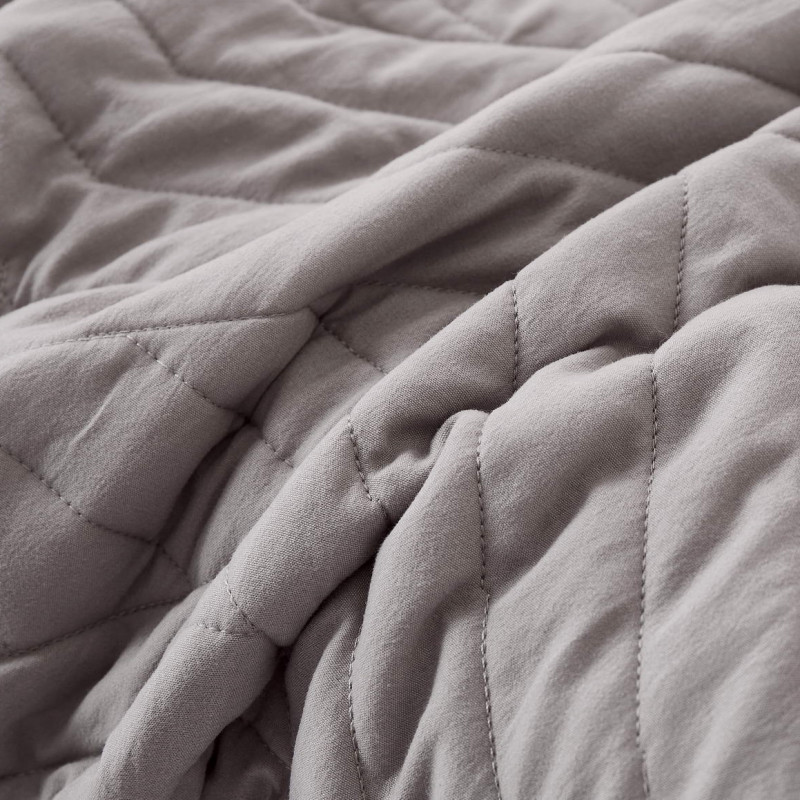 Мориц (серый) Покрывало 230х250, 230х250 см 50х70 см - Moonzana