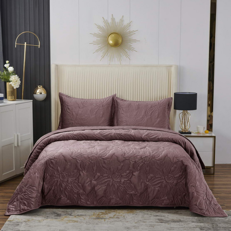 Элис №8 Покрывало 230х250, розовый, 230х250 см 50х70 см - Moonzana