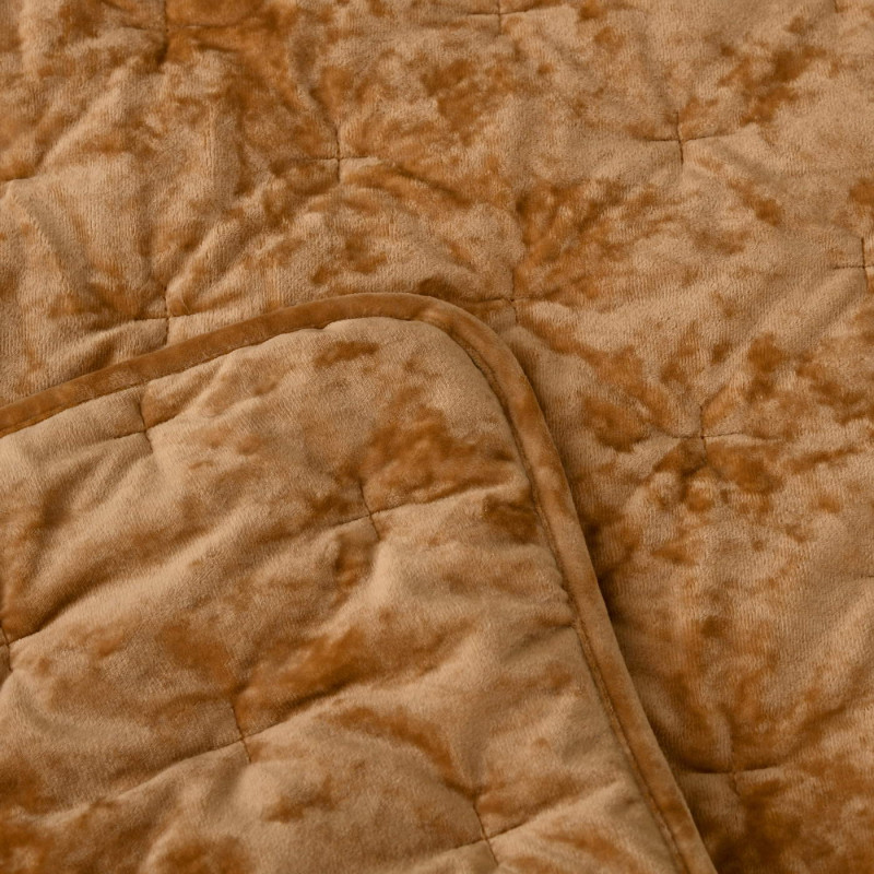 Алира (горчичный) Покрывало 240x260, 240х260 см 50х70 см - Moonzana