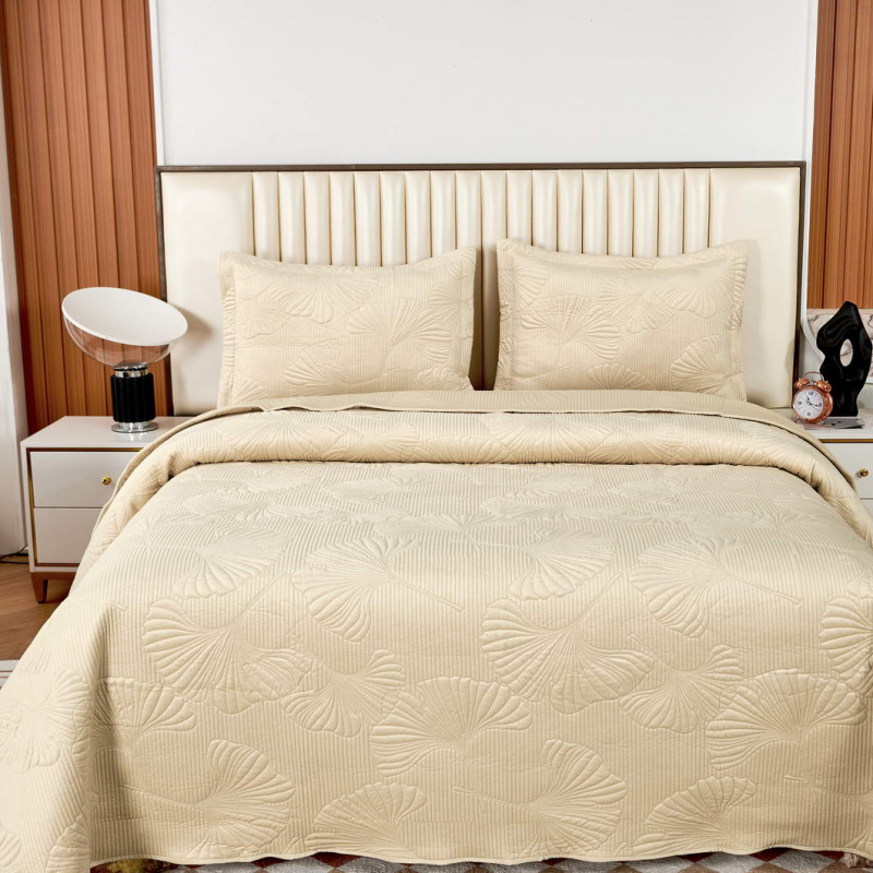 Бенита (крем) Покрывало 160х220, кремовый, 160х220 см 50х70 см - Moonzana