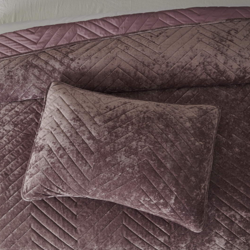 Фернанд (пепел роза) Покрывало 160x220, пепел-роза, 160х220 см 50х70 см - Moonzana