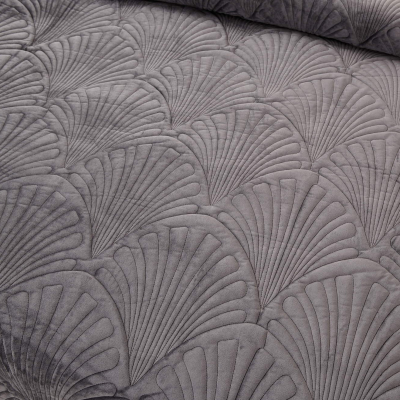 Ариэль (антрацит) Покрывало 240x260, серый, 240х260 см 50х70 см - Moonzana