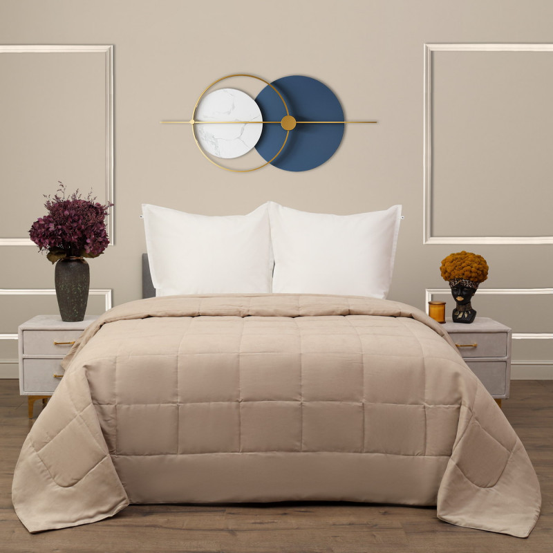 Доминико (св.беж) Покрывало 240х260, бежевый (Пок-Дом-240х260сб) - Moonzana