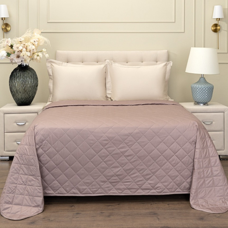 Стефано (пепельная лаванда) Покрывало 240x260, пепельный, 240х260 см - Moonzana